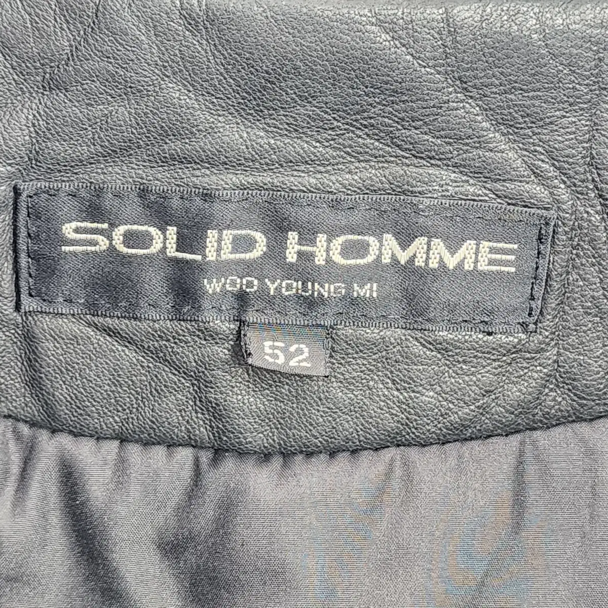 [52] SOLID HOMME 솔리드옴므 우영미 100% 양가죽 코트