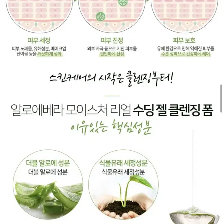 알로에베라 클렌징폼 500ml 2개