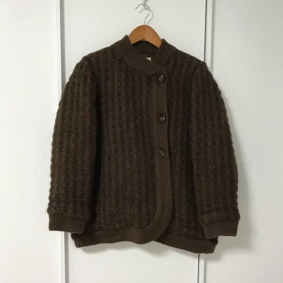 vintage brown button cardigan