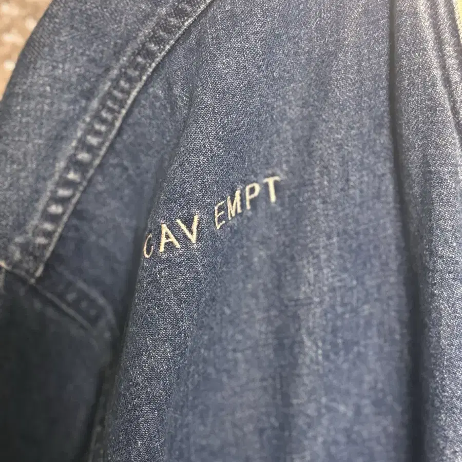 CAV EMPT WASHED DENIM JACKET - L