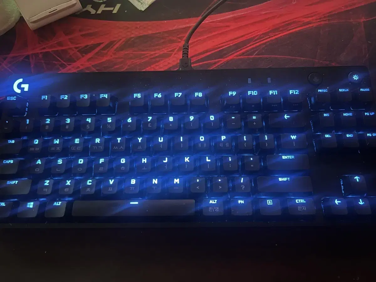 로지텍 pro tkl gx blue게이밍키보드