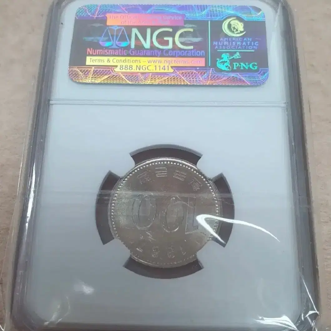 (대특년도 보좌주) 1987년 100원 NGC MS 63