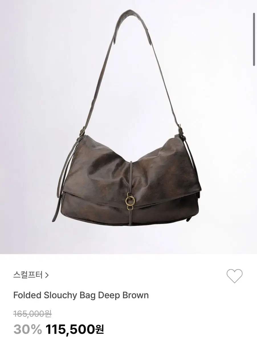 스컬프터 Folded slouchy bag / 숄더백 / 가방