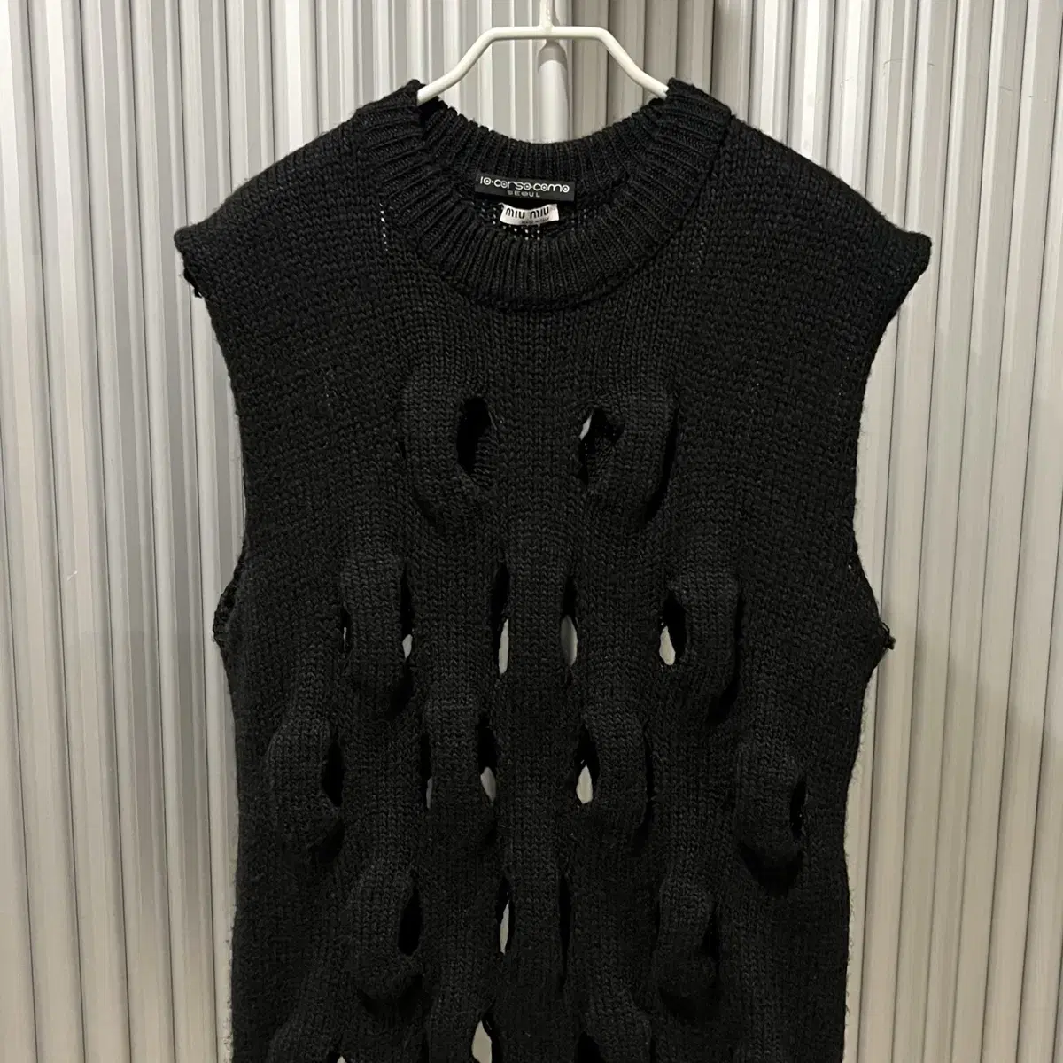 miumiu knit vest