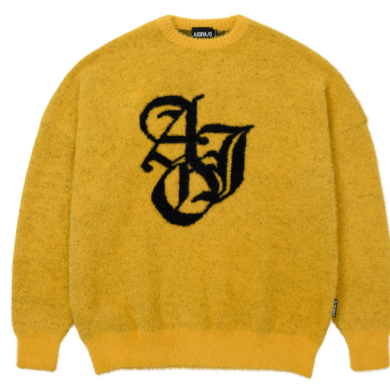 Sporty Logo Sweater [YELLOW]