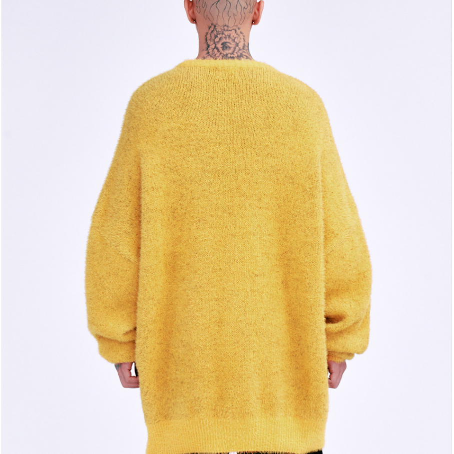 Sporty Logo Sweater [YELLOW]