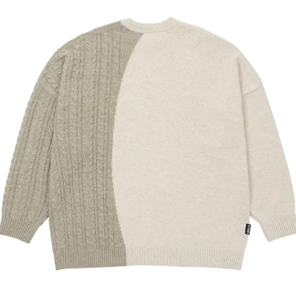 Twofold Logo Sweater [BEIGE]