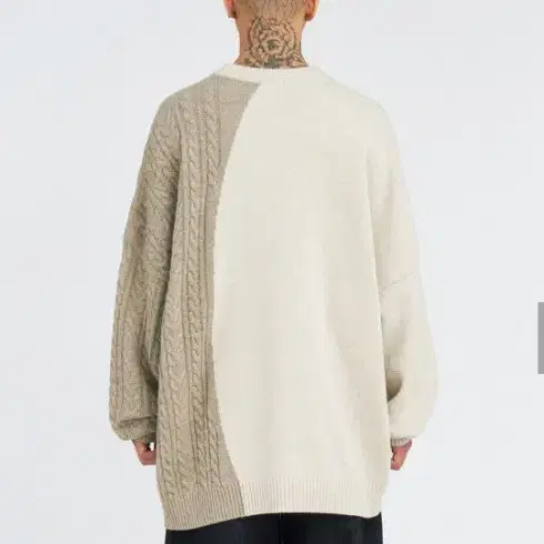 Twofold Logo Sweater [BEIGE]