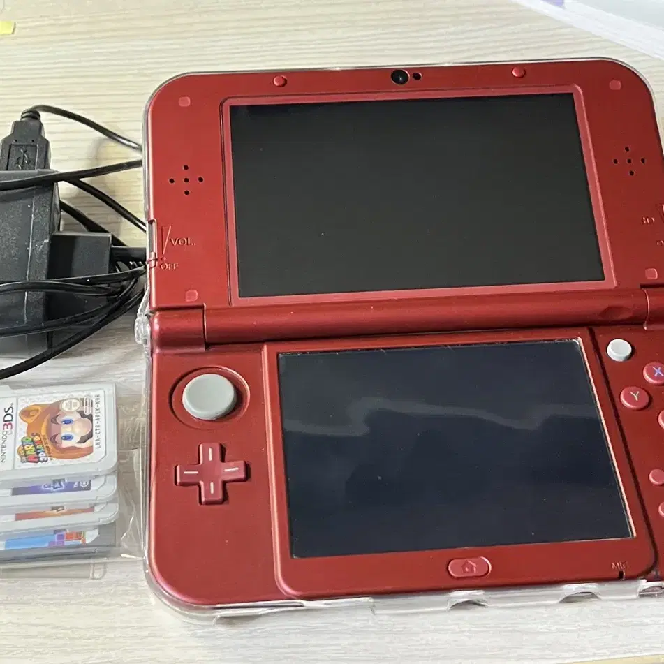 뉴 닌텐도 3ds xl + 칩4개, 충전기 일괄