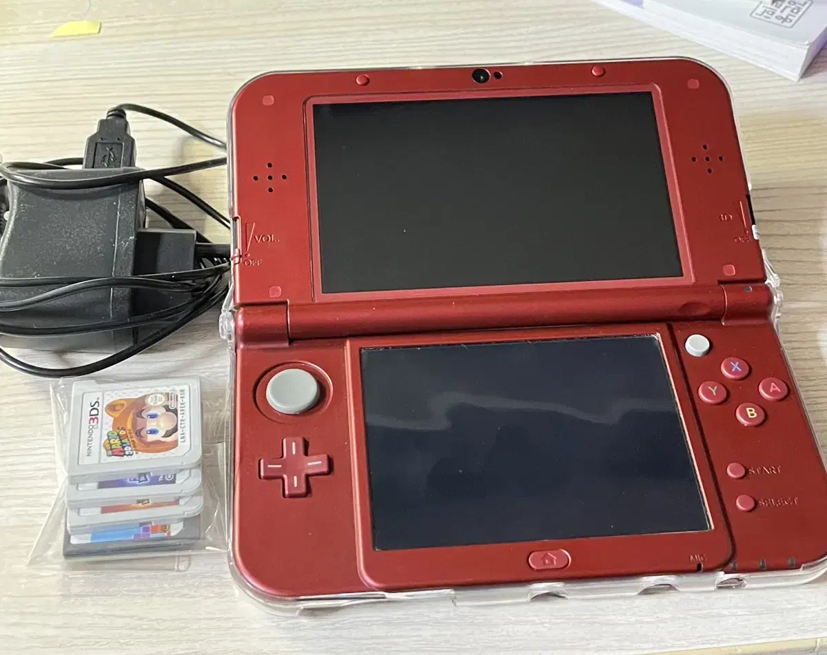 뉴 닌텐도 3ds xl + 칩4개, 충전기 일괄