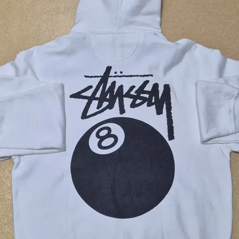 Stussy 8Ball Hoodie Pigment Dyed Natural