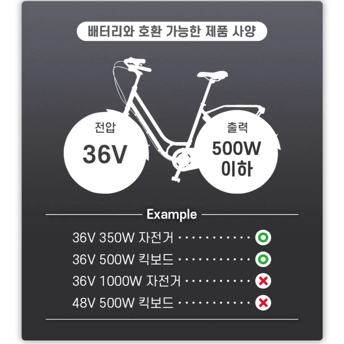 볼턴 국산제조 36V 20Ah 전기 자전거 보조 배터리