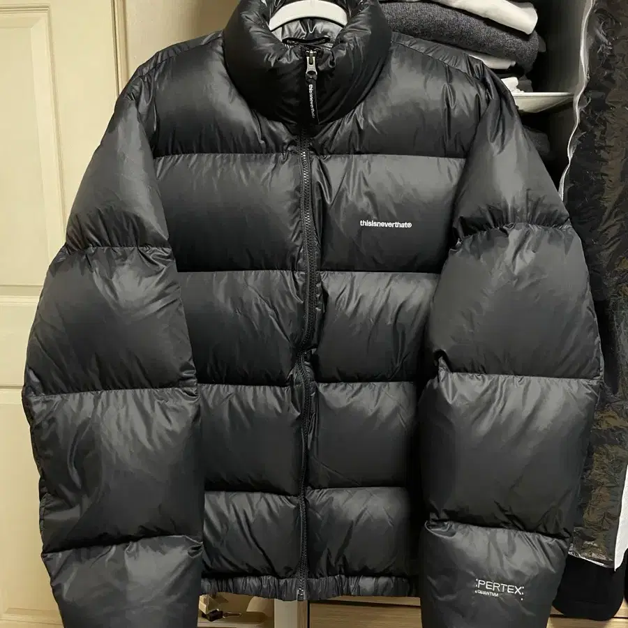 [L]디스이즈네버댓 PERTEX T Down Jacket Black