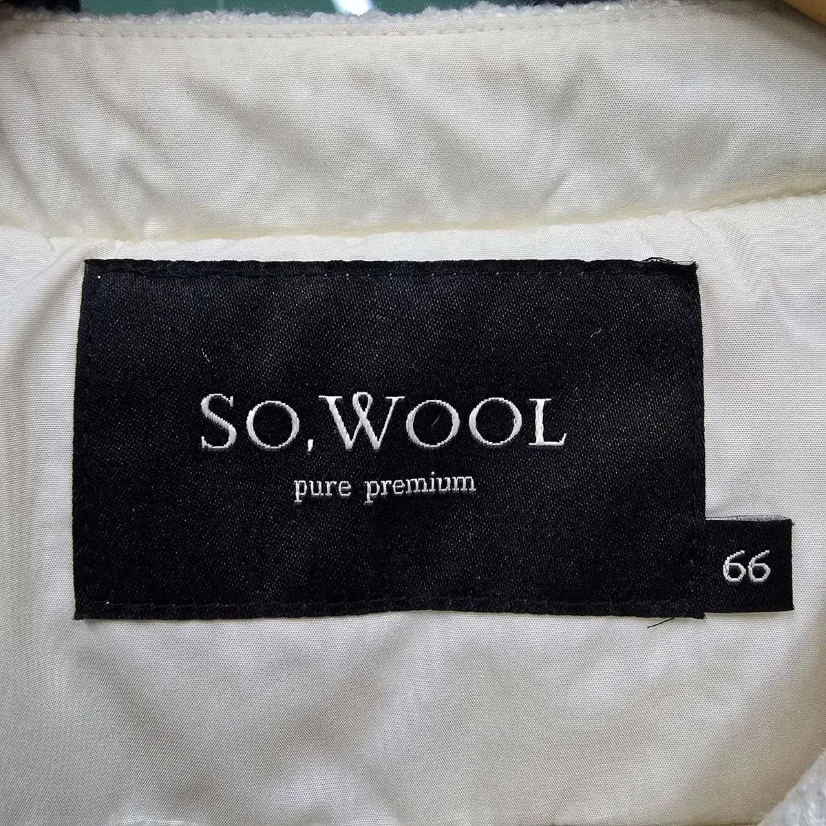 쏘울 so.wool 트위드 배색 구스다운