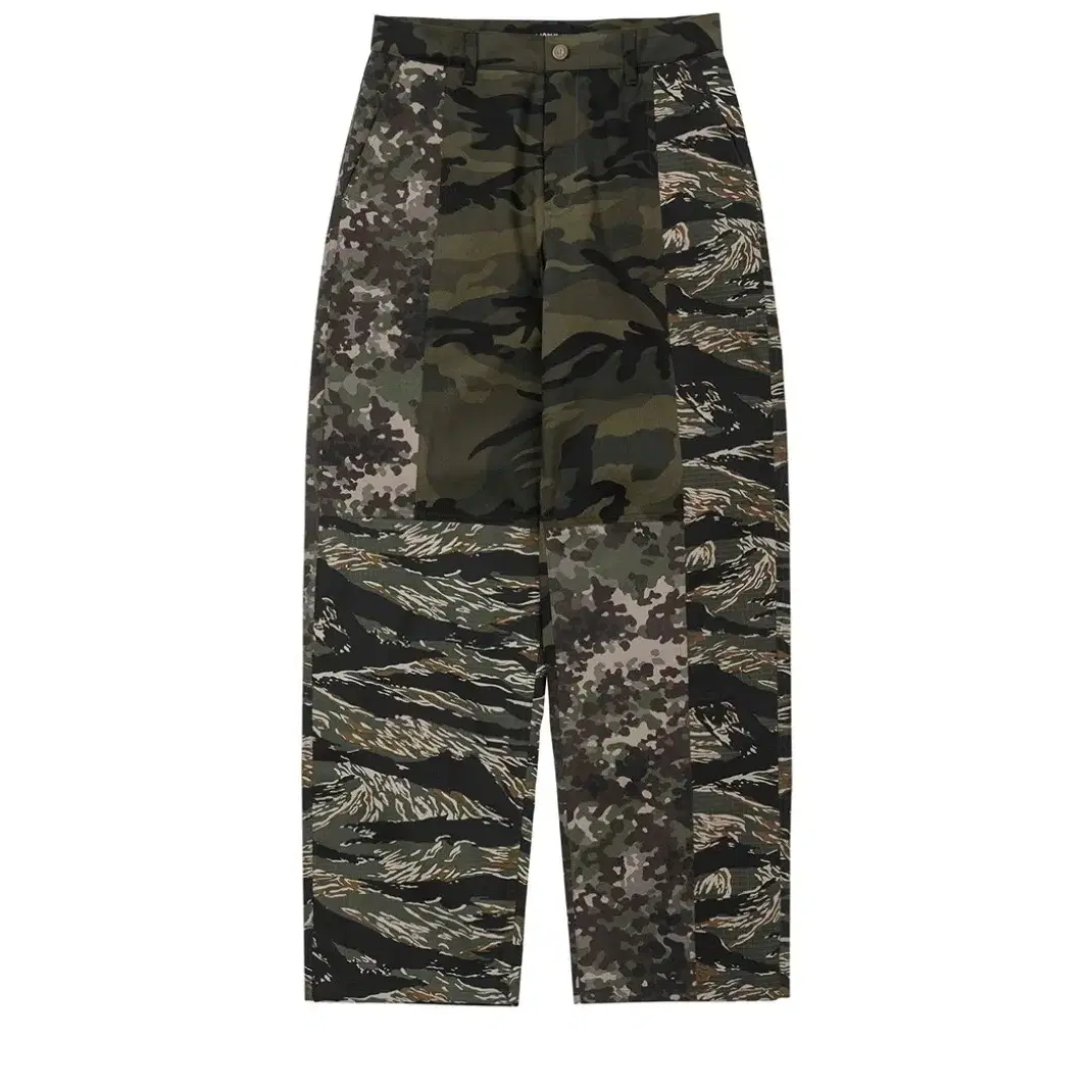 Camouflage Mixed Pants [KHAKI]