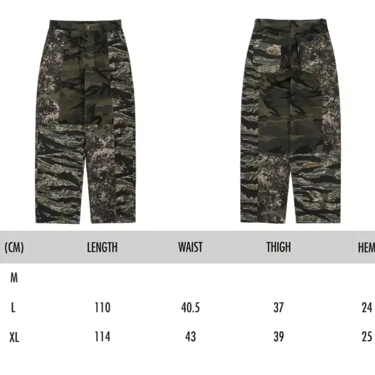 Camouflage Mixed Pants [KHAKI]