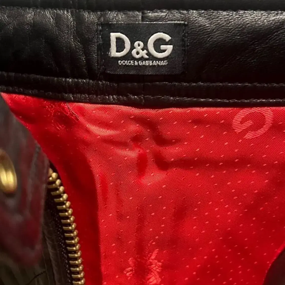 D&G by 돌체앤가바나 퀼팅 스커트(레더-램스킨)44 사이즈-해외발송