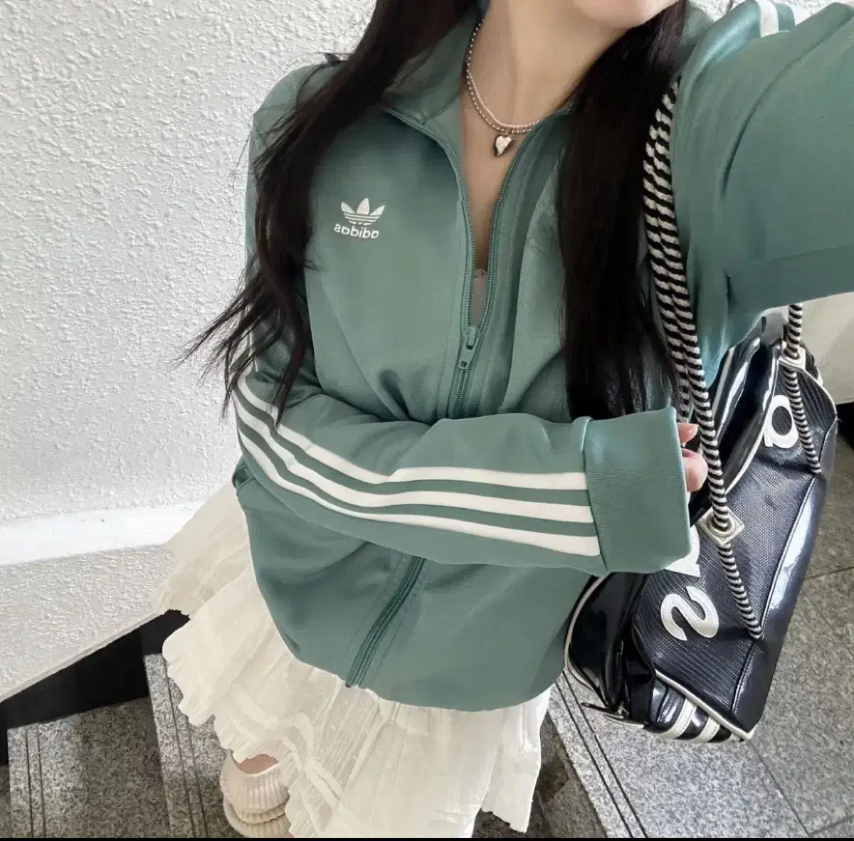 Adidas Tracktop Mint Light Khaki Jersey