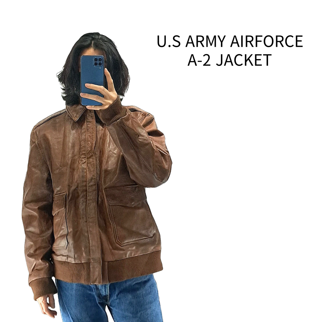 (CS479)3XL-4XL US Army AirForce A-2 가죽자켓