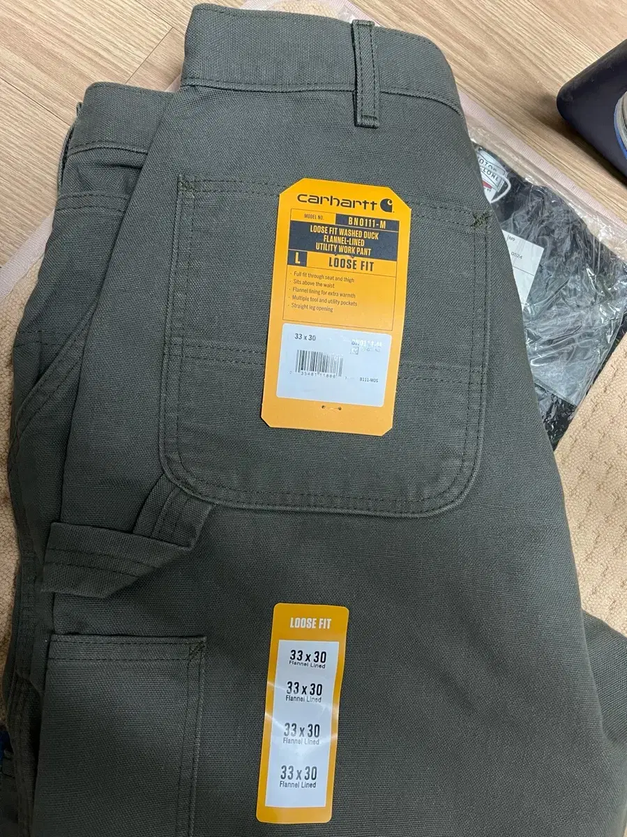 칼하트 Carhartt  루즈핏 워시드 33x30