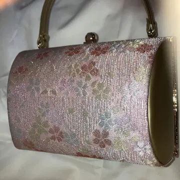 일본 의류용 꽃무늬 핸드백 통 모양