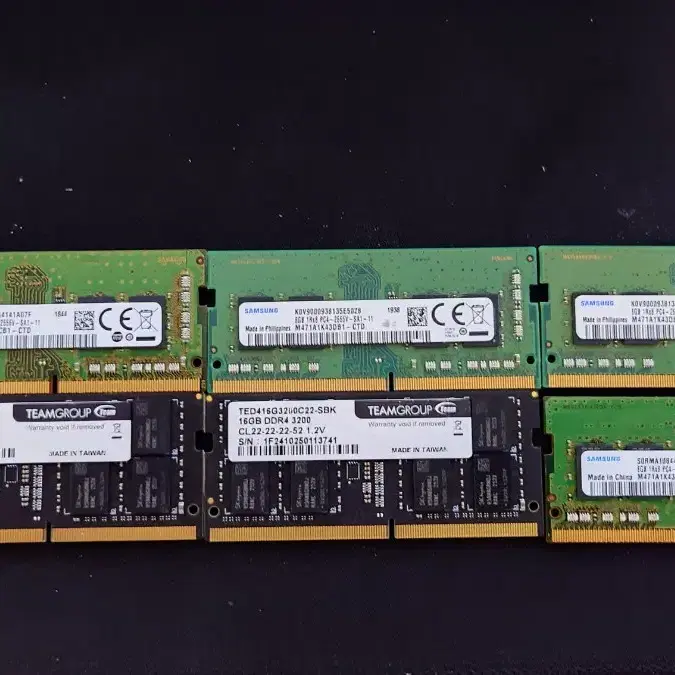 노트북 DDR4 8GB램 개당 1.5만에 팔아요 16gb 는 3만