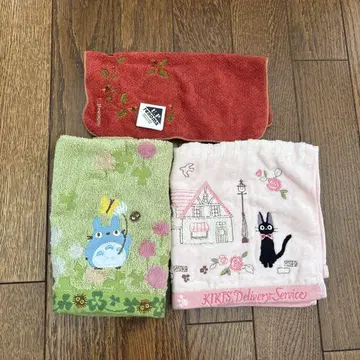 토토로와 키키 캐릭터 타월 세트