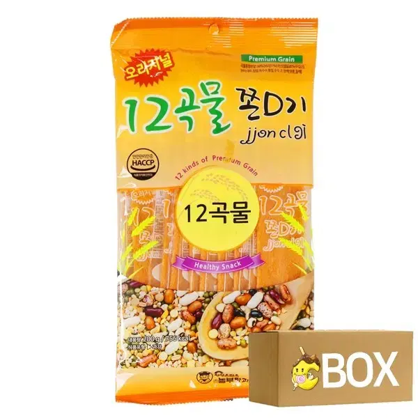 놀부명과 12곡물 쫀D기 200g X 10봉 1박스 / 쫀드기 쫀디기