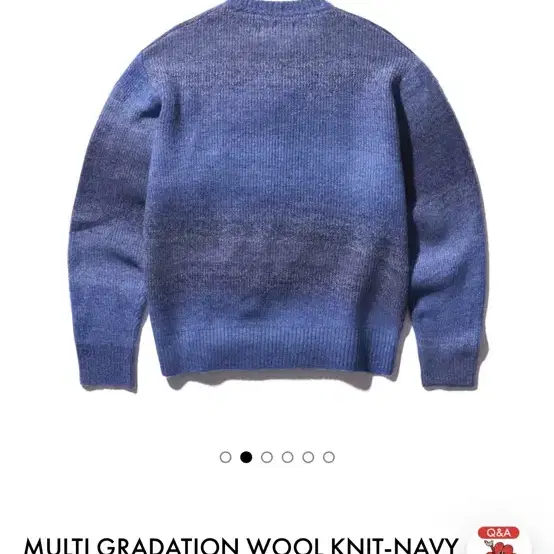 AECA MULTI GRADATION WOOL KNIT-NAVY L