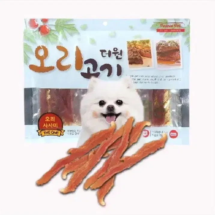 강아지간식 오리고기 사사미 300g