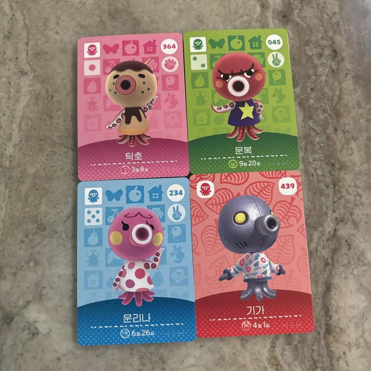 gathering animal crossing genuine amiibo card takho moonbok moonbok moonina giga nintendoswitch