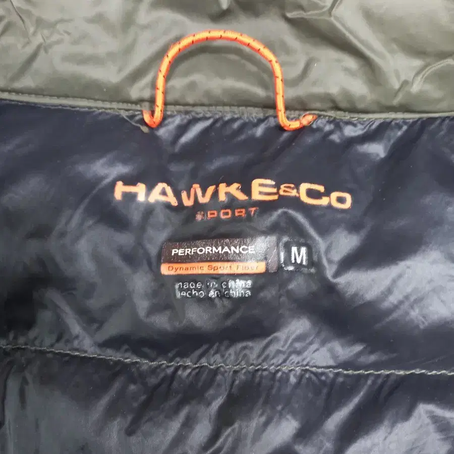 L100 HAWKE&CO SPORT 덕다운 베스트 다크카키 L-534