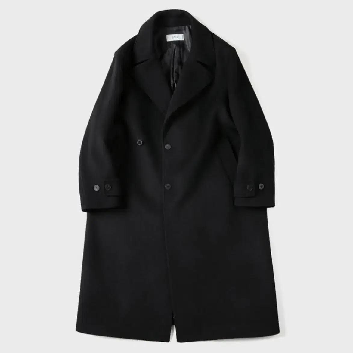 Fine master wool double coat black