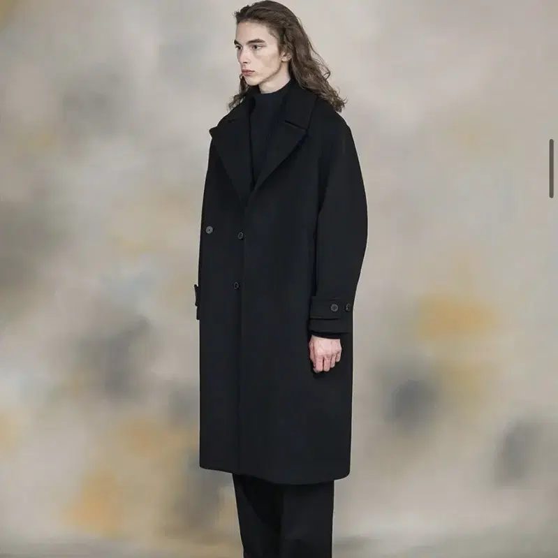 Fine master wool double coat black