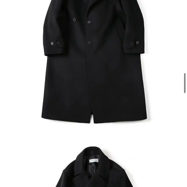 Fine master wool double coat black