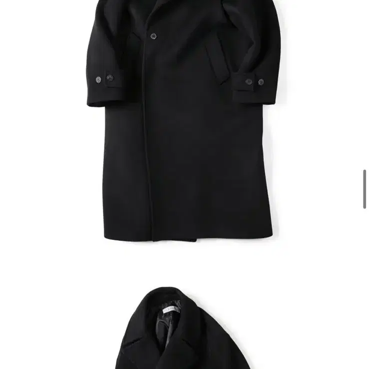 Fine master wool double coat black