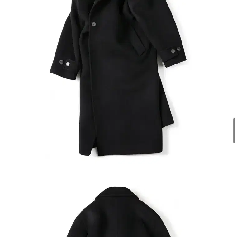 Fine master wool double coat black