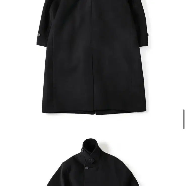 Fine master wool double coat black