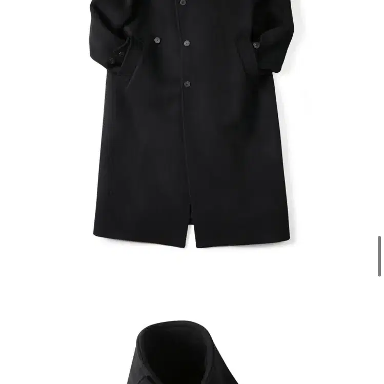 Fine master wool double coat black