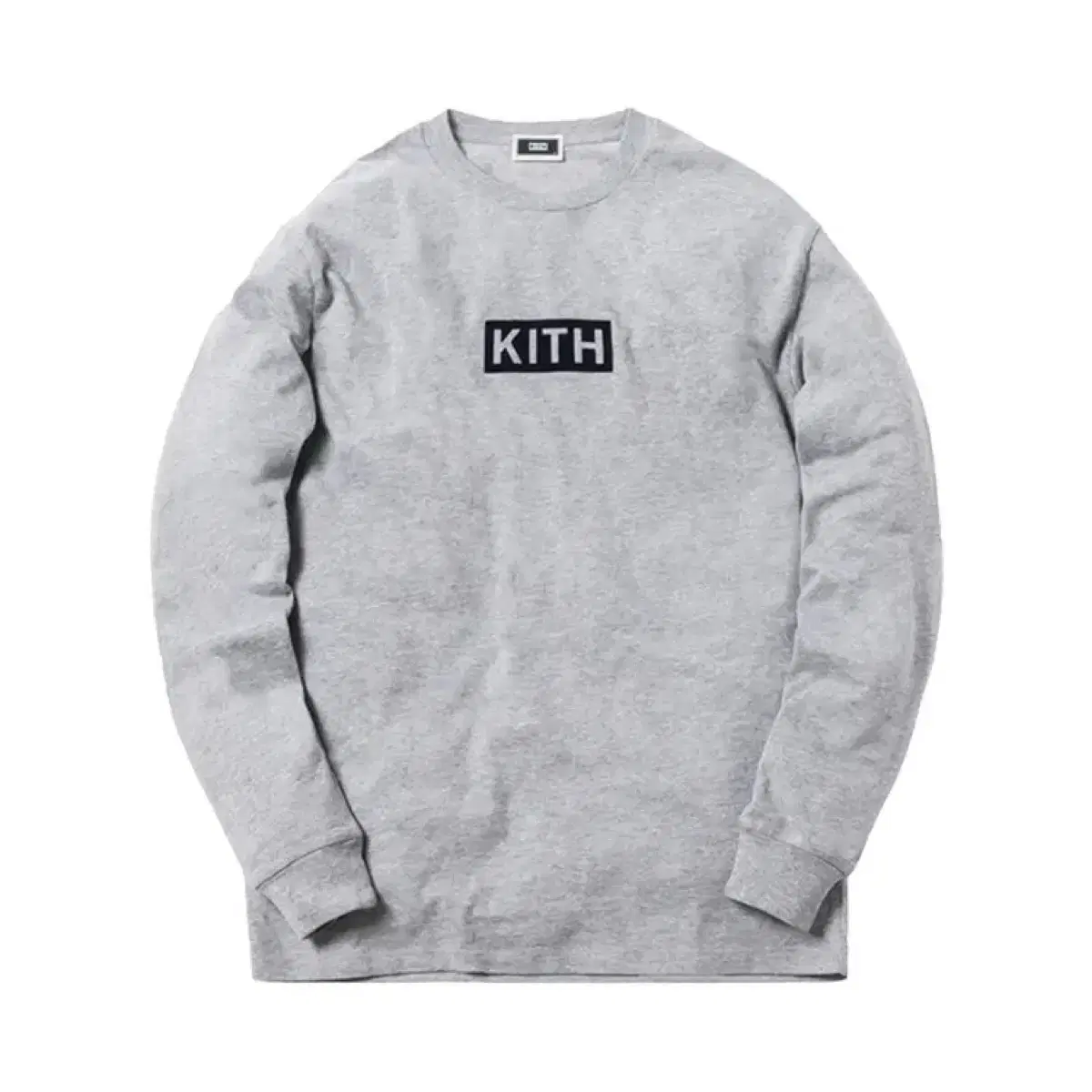 (L)KITH 키스 박스로고 롱슬리브 헤더그레이