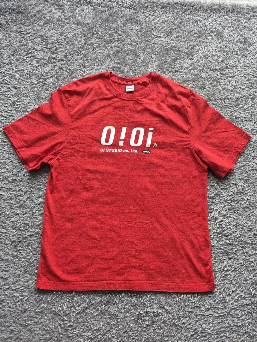 오아이오아이 티셔츠(red, large(