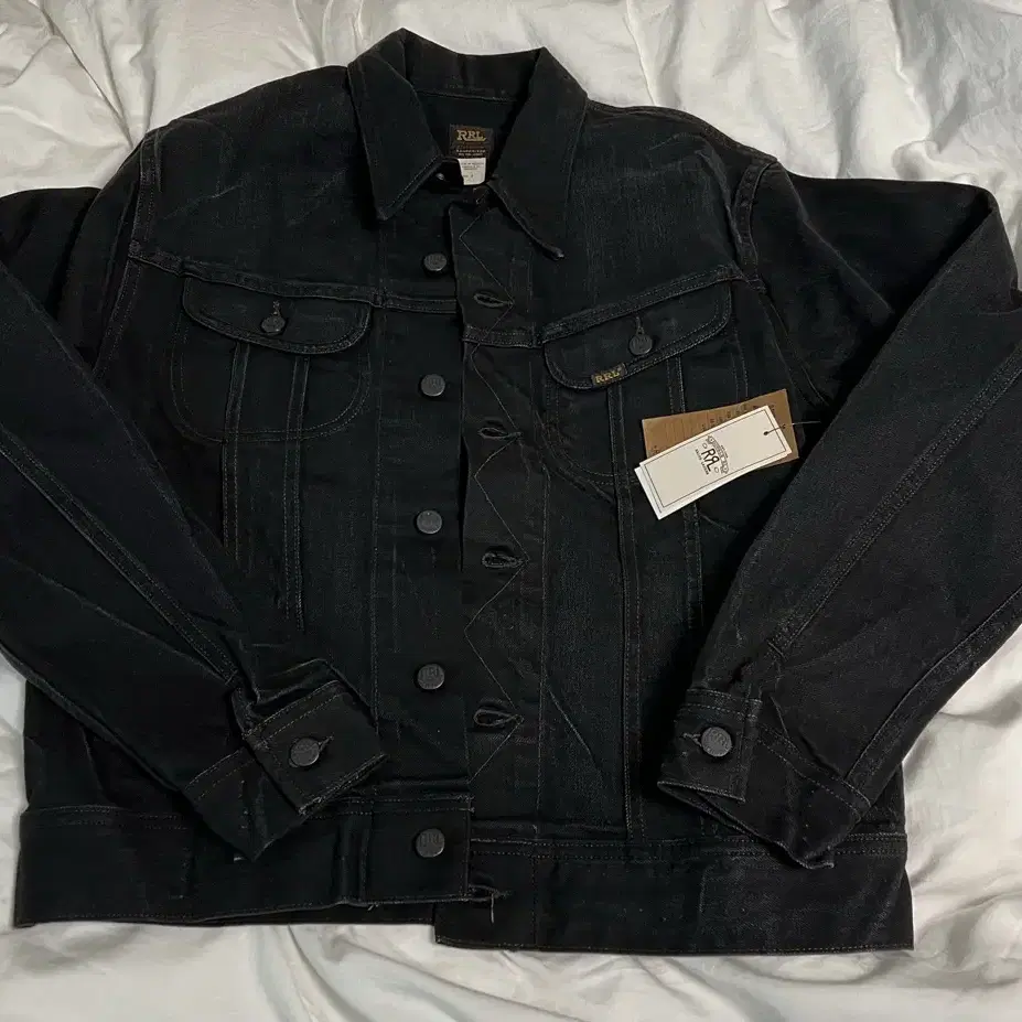 RRL LOT271 트러커 자켓 블랙 M