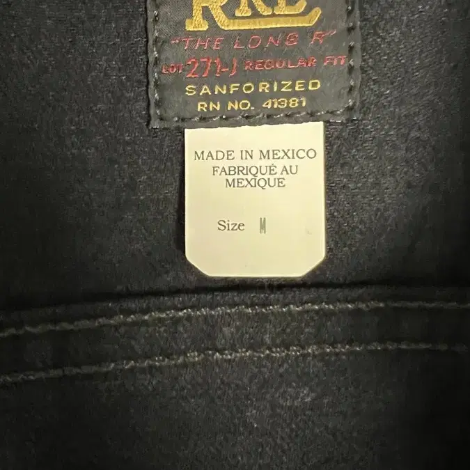 RRL LOT271 트러커 자켓 블랙 M