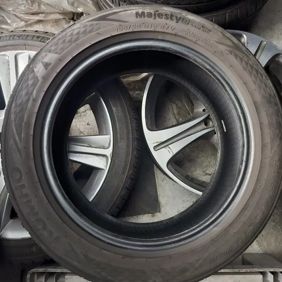 1955516 195/55R6 금호마제9중고 마제9중고 4개세트