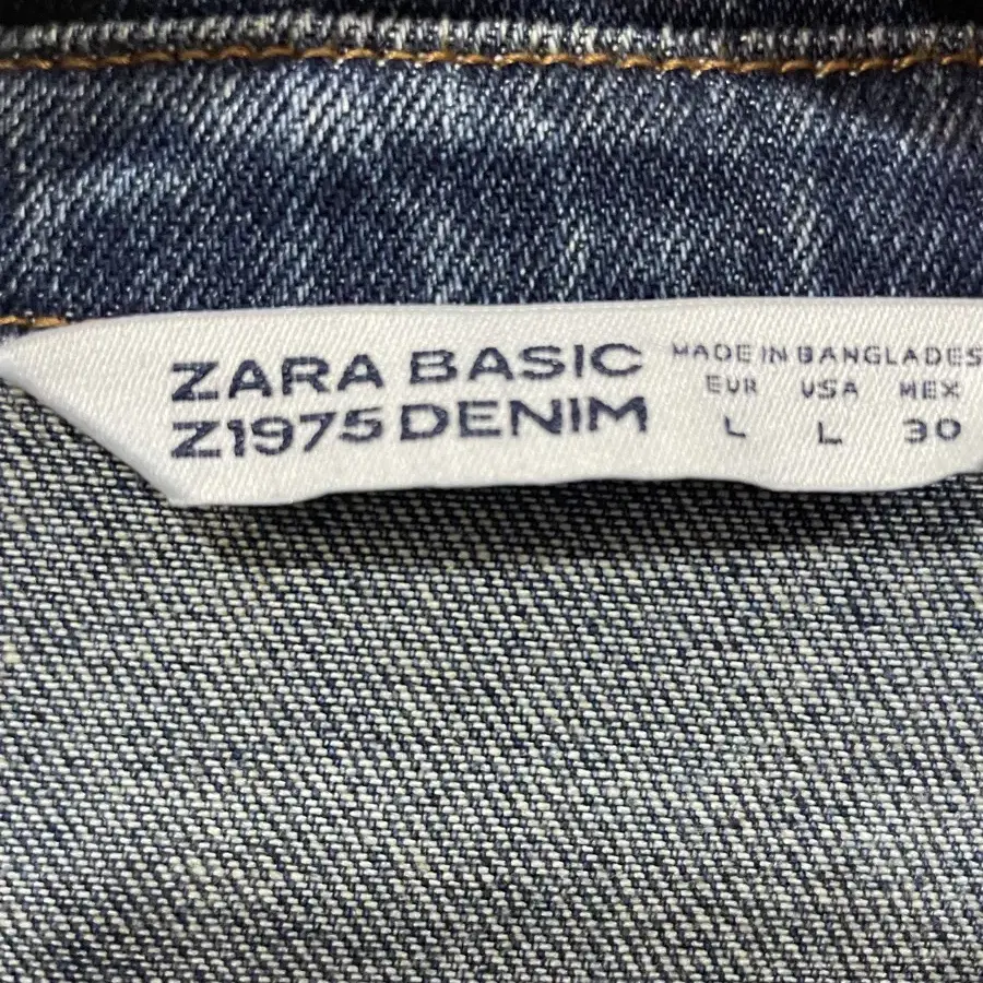 zara 숏 청자켓 L