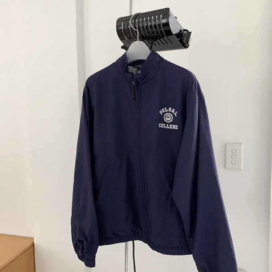 [L] 90s Polo R.L College zip up jacket