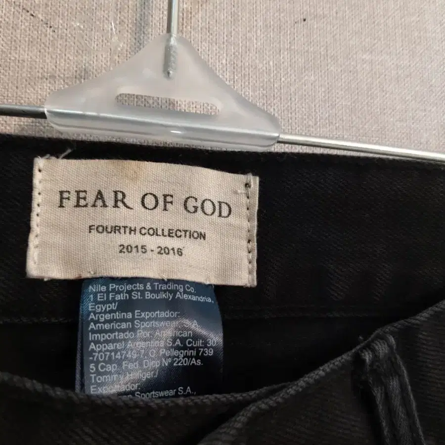 Fear of God  피어오브갓 데님 쟈크32