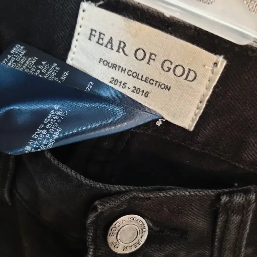 Fear of God  피어오브갓 데님 쟈크32