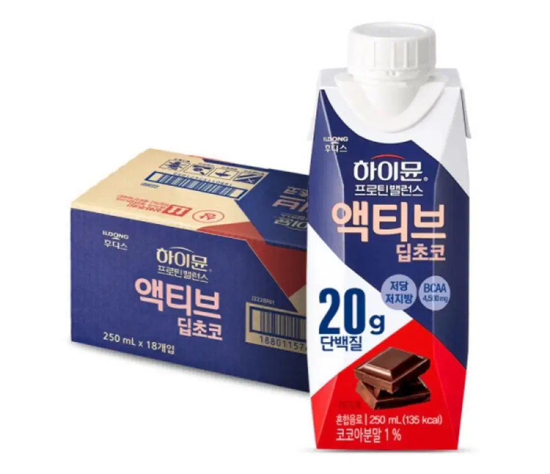 하이뮨 프로틴 밸런스 액티브 딥초코 250ml 18개