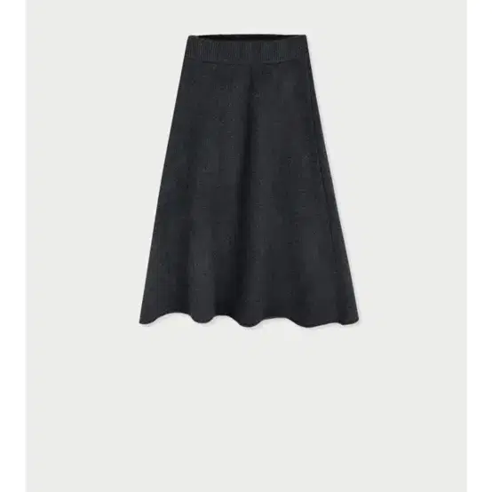 위드아웃썸머  Skin knit skirt_charcoal